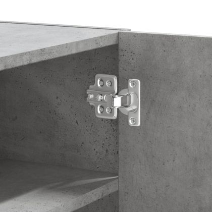 Стенен шкаф, бетонно сив, 75x35x60 см, инженерно дърво