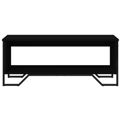 Кафе маса, черна, 100x51x40 см, инженерно дърво