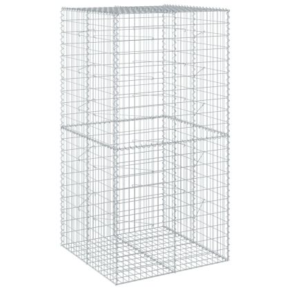 Габионна кошница с покритие, 100x100x200 см, поцинковано желязо