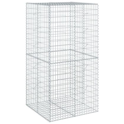 Габионна кошница с покритие, 100x100x200 см, поцинковано желязо