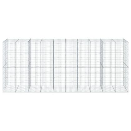 Габионна кошница с покритие, 500x100x200 см, поцинковано желязо