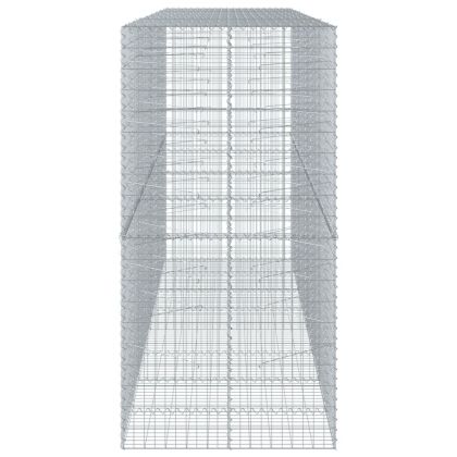 Габионна кошница с покритие, 400x100x200 см, поцинковано желязо