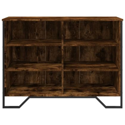 Бюфет, кафяв дъб, 101x35,5x74,5 см, инженерно дърво
