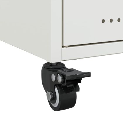 ТВ шкаф, бял, 68x39x43,5 см, стомана