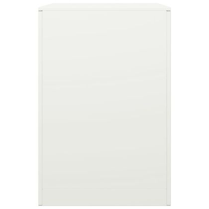 Стойка за дърва за огрев, бяла, 60x40x60 см, стомана