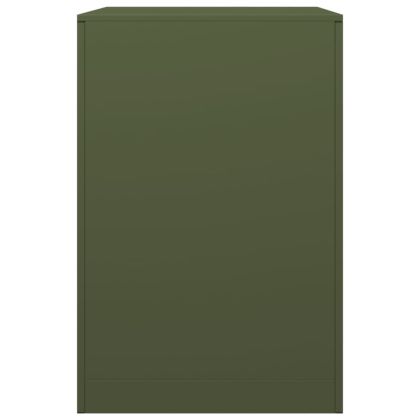 Стойка за дърва за огрев, зелена, 60x40x60 см, стомана