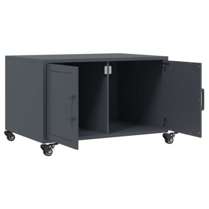 Маса за кафе, антрацит, 68x50x43,5 см, стомана