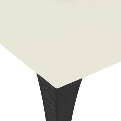 Беседка с двоен покрив, кремава, 3,98x2,98 м, стомана