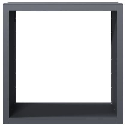 Стойка за дърва за огрев, антрацит, 100x40x100 см, стомана