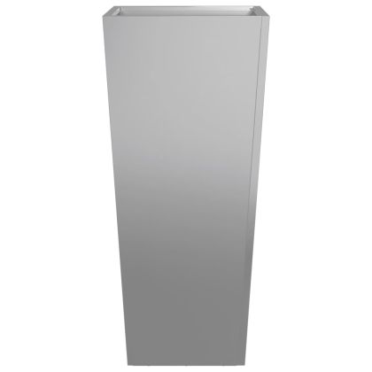 Градинска кашпа, 35x35x75 см, поцинкована стомана