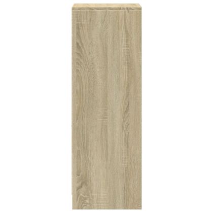 Сайдборд с LED, дъб сонома, 38x34x100 см, инженерно дърво