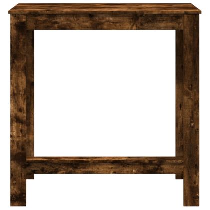 Бар маса, опушен дъб, 102x50x103,5 см, инженерно дърво