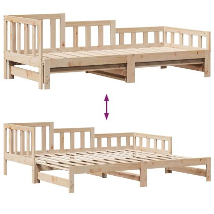 Дневно легло с уширение и чекмеджета, без матрак, 90x190 см