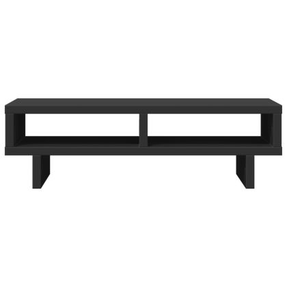 Поставка за монитор, черна, 50x27x15 см, инженерно дърво