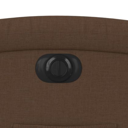 Електрически наклоняем стол, кафяв, текстил