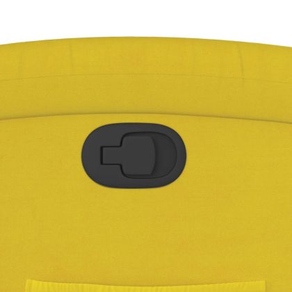 Изправящ реклайнер стол, Жълто, кадифе