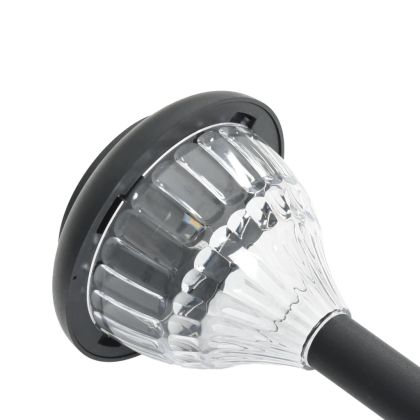 Соларни лампи за пътека със земни шипове 4 бр топло бяло и RGB