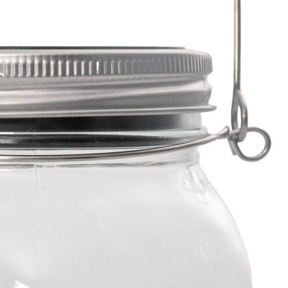 Соларна стъклена лампа за открито 12 бр топло бяло