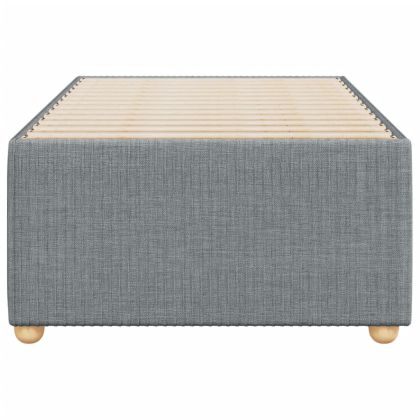 Рамка за легло без матрак, светлосива, 80x200 см, плат