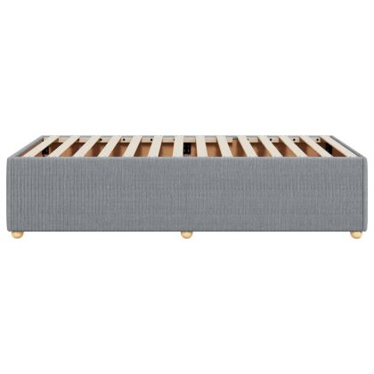 Рамка за легло без матрак, светлосива, 80x200 см, плат