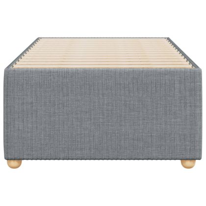 Рамка за легло без матрак, светлосива, 100x200 см, плат