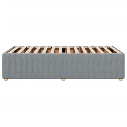 Рамка за легло без матрак, светлосива, 100x200 см, плат