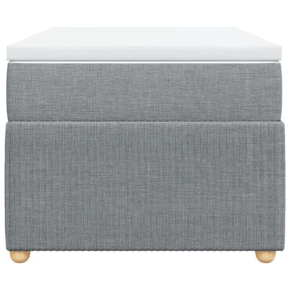 Боксспринг легло с матрак, светлосиво, 80x200 см, плат