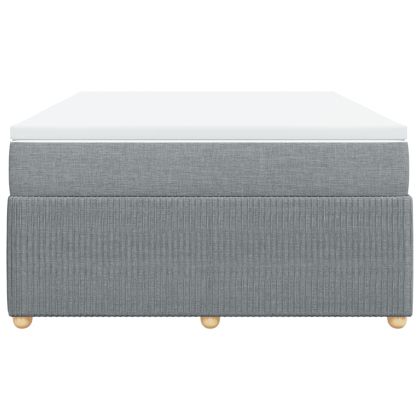 Боксспринг легло с матрак, светлосиво, 140x190 см плат