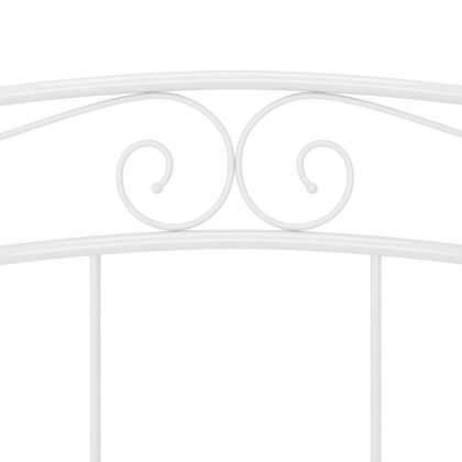 Рамка за легло, бяла, метал, 180x200 cм