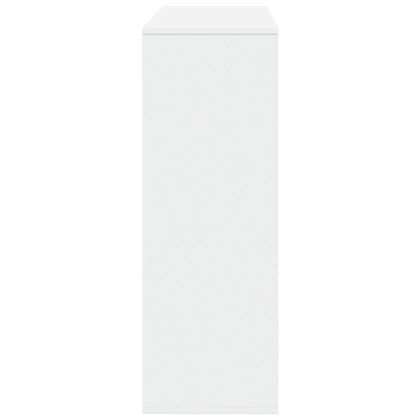 Библиотека/разделител за стая, бяла, 100x33x94,5 см