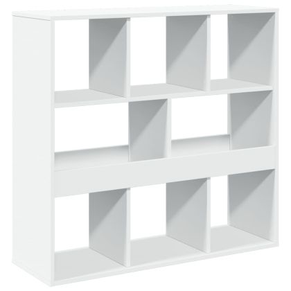 Библиотека/разделител за стая, бяла, 100x33x94,5 см