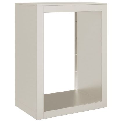 Стойка за дърва за огрев 60x40x80 cm Патинираща стомана