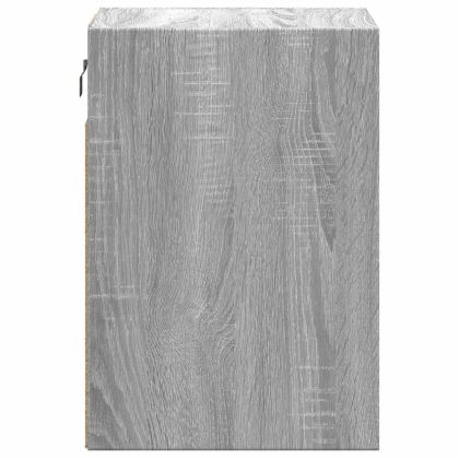 Стенни ТВ шкафове с LED лампи, 2 бр, сив сонома, 41x31x45 см