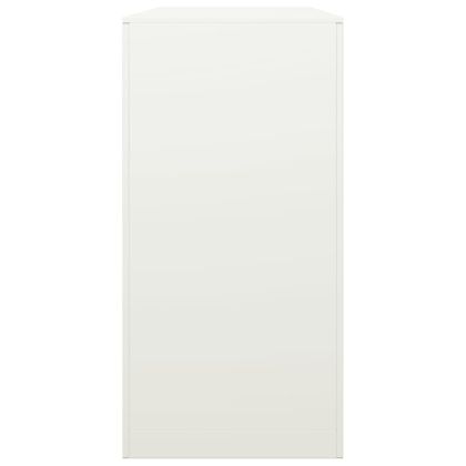 Стойка за дърва за огрев, бяла, 100x40x80 см, стомана