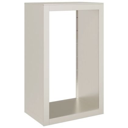 Стойка за дърва за огрев 60x40x100 см Патинираща стомана