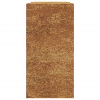 Стойка за дърва за огрев 100x40x80 cm Патинираща стомана