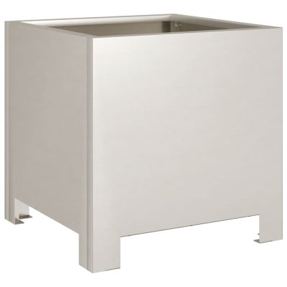 Градински саксии 2 бр. 30x30x30 см Изветряла стомана