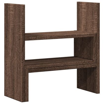 Органайзер за бюро, кафяв дъб, 40x17x41 см, инженерно дърво