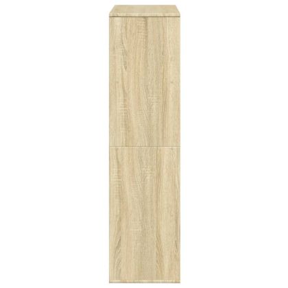 Библиотека, сонома дъб, 100x33x125,5 см, инженерно дърво