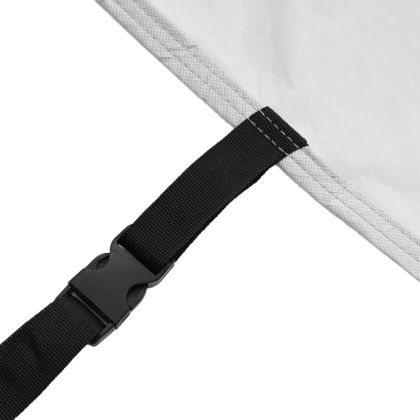 Покривало за кола, за седан, с каишки, цяло, сребрист, XL