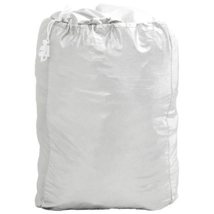 Покривало за кола за седан с каишки цяло сребрист XXL PEVA