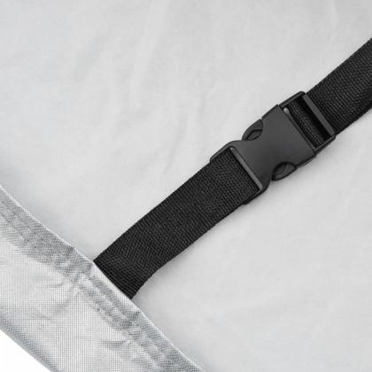 Покривало за кола за седан с каишки цяло сребрист XXL PEVA