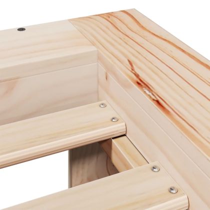 Рамка за легло без матрак, 100x200 см, бор масив