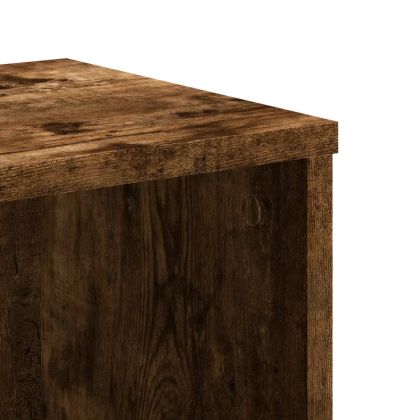 Библиотека, опушен дъб, 50x25x105 см, инженерно дърво