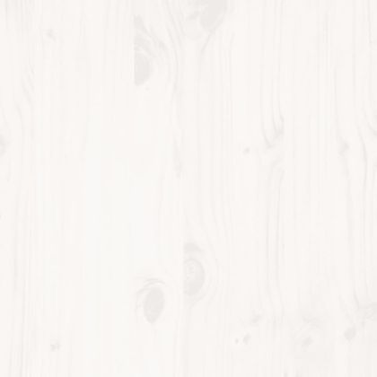 Рамка за легло без матрак, бял, 150x200 см, бор масив