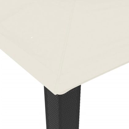 Шатра с двоен покрив, кремава, 3,94x2,96 м, стомана