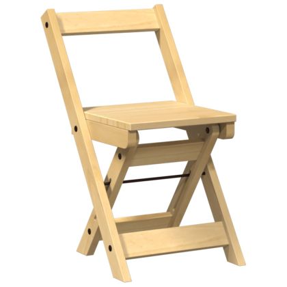 Трапезни столове "Corona" сгъваеми 4 бр масивна дървесина бор