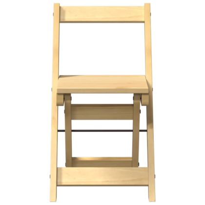 Трапезни столове "Corona" сгъваеми 4 бр масивна дървесина бор