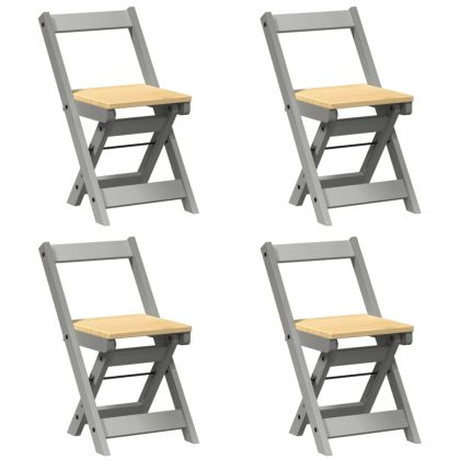 Трапезен комплект Corona тип пеперуда 5 части сгъваем сив бор