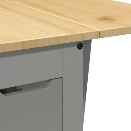 Трапезен комплект Corona тип пеперуда 5 части сгъваем сив бор